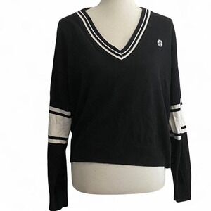 Juicy Couture black varsity sweater
